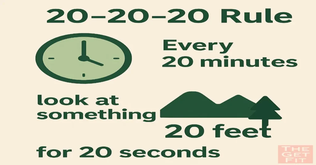 How to Improve Vision in 7 Days Naturally (No Glasses Needed!) 2 20-20-20 rule